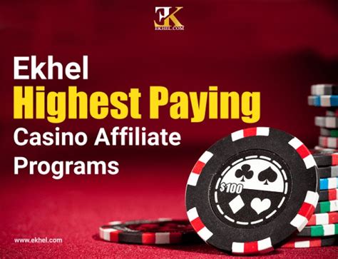 Best Casino Affiliate Programs That Pay High .